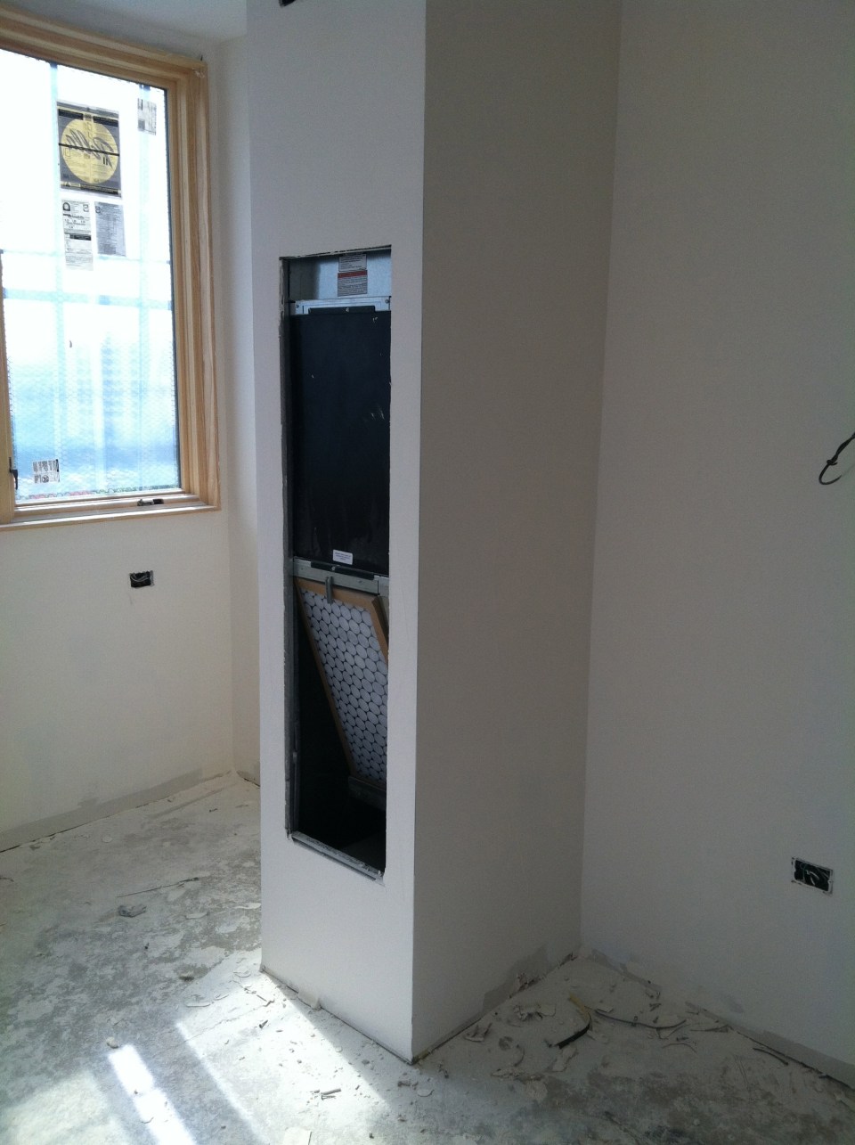 HVAC system is installed